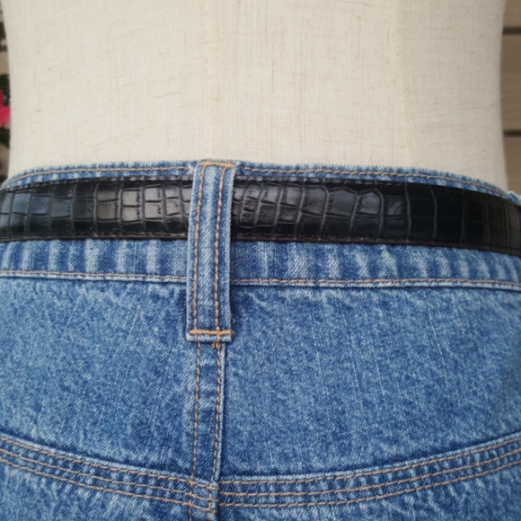 BRIGHTON ♡ Vintage Gold|Silver Pull \'n Twist 2-Sided Black|Brown Leather Belt XS main image 11